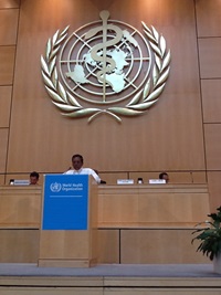Hon Minister of Health at the 67th World Health Assembly 