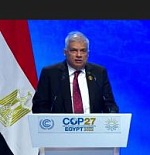 7 11 2022 president wickremesinghe cop 27 cairo Egypt