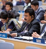 Secretary of the Ministry of Industry and Commerce Mr. S.S. Miyanawala, addresses the 15th Session of the Committee on Development and Intellectual Property (CDIP) held 20-24 April 2015.